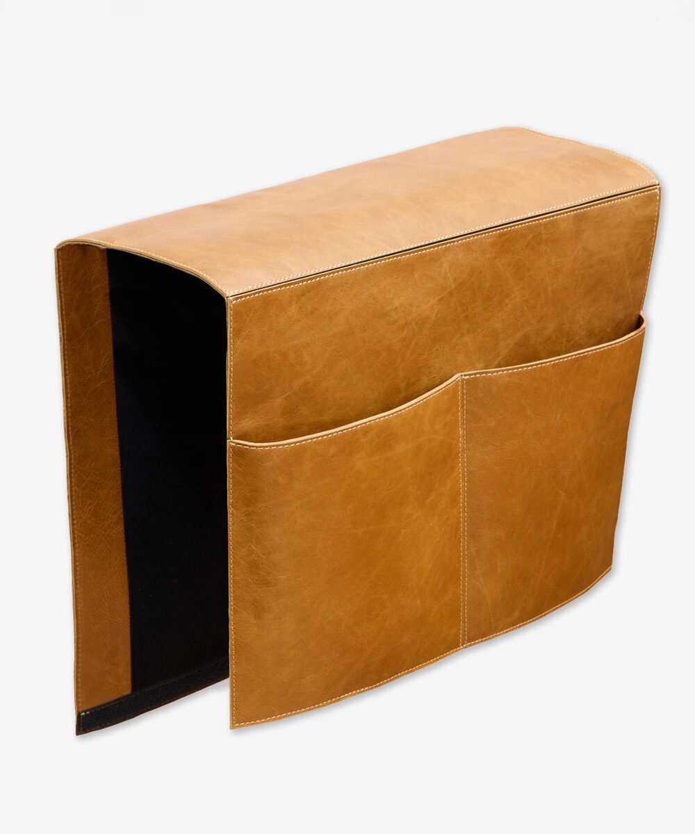 Leather Sofa Armrest Bag (Tan)