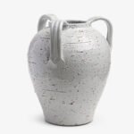 Eros Distressed Three Handle Pot (White)