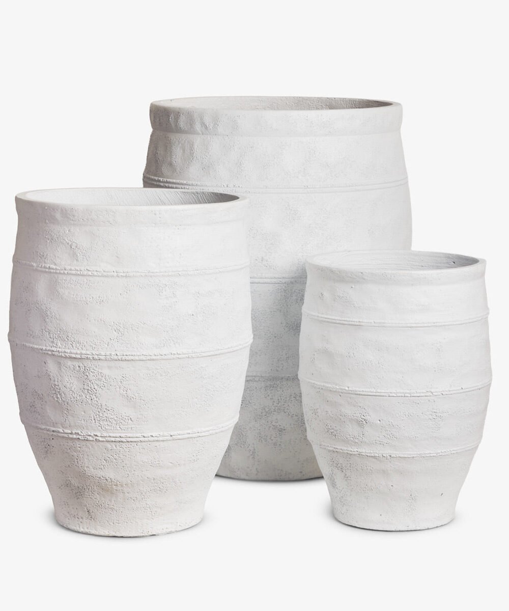 Paros White Planters