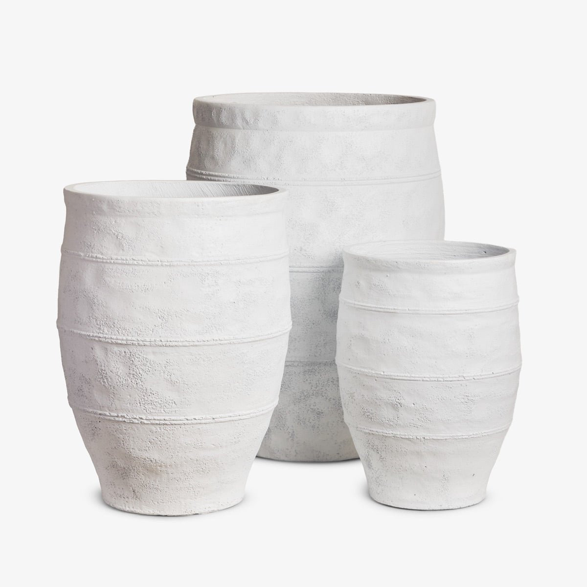 Paros White Planters