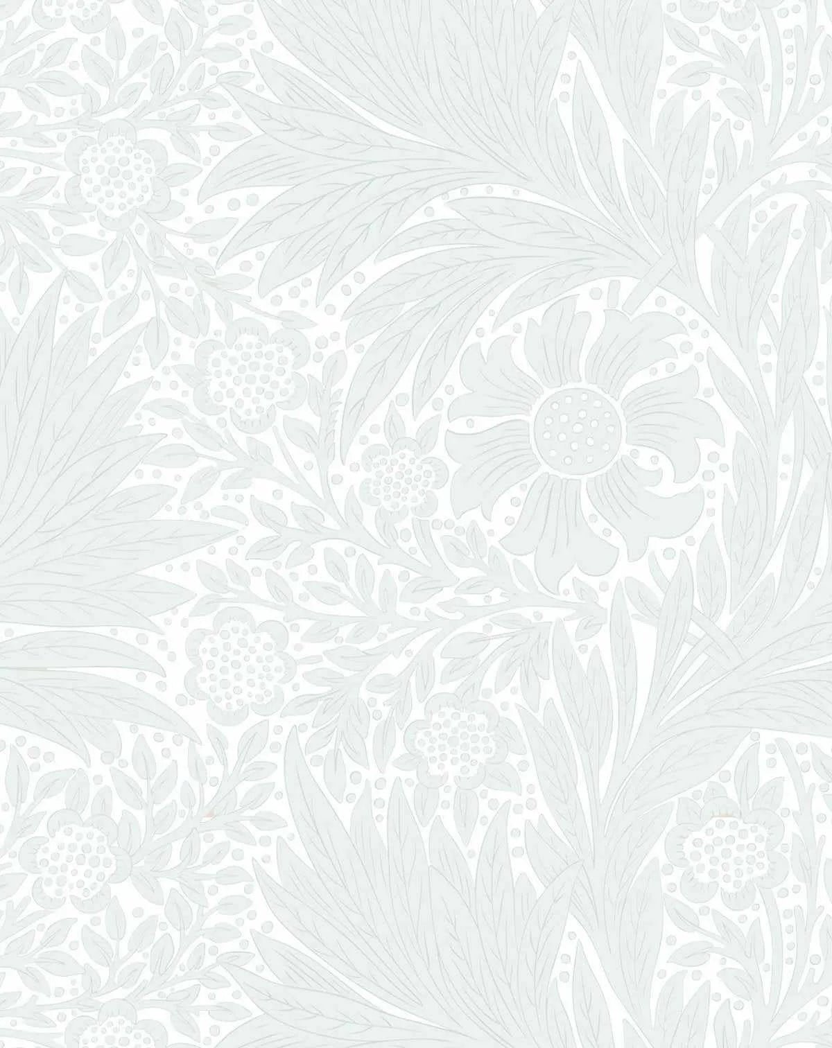 Petite Fleur Vintage Wallpaper in Sage