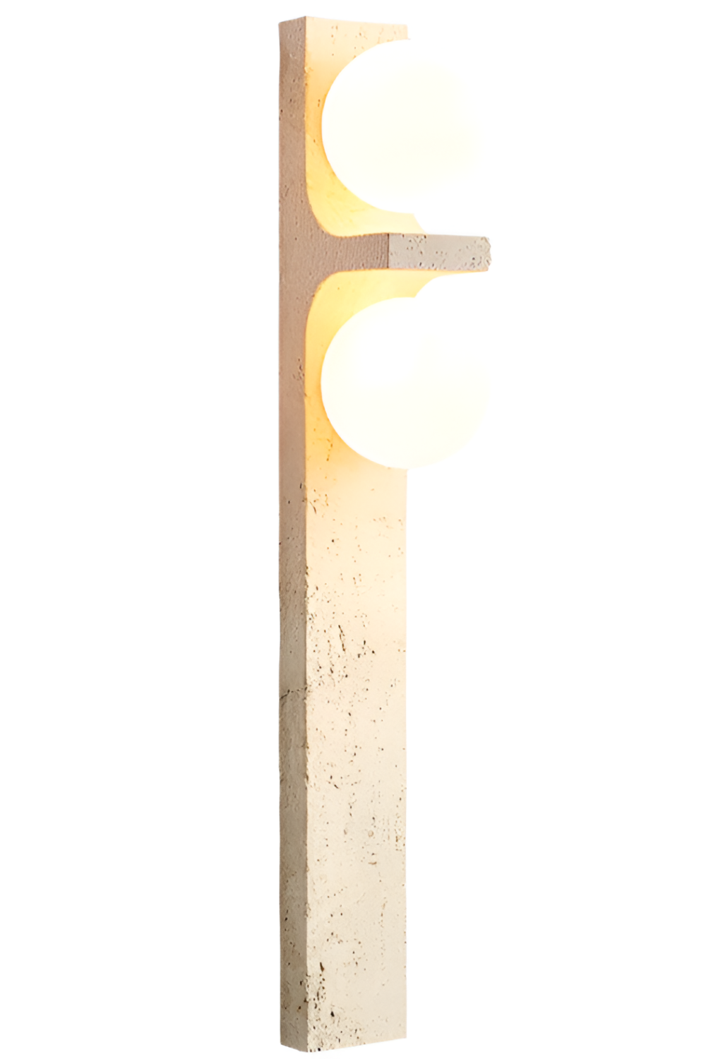 Long Strip Stone Travertine Wall Light