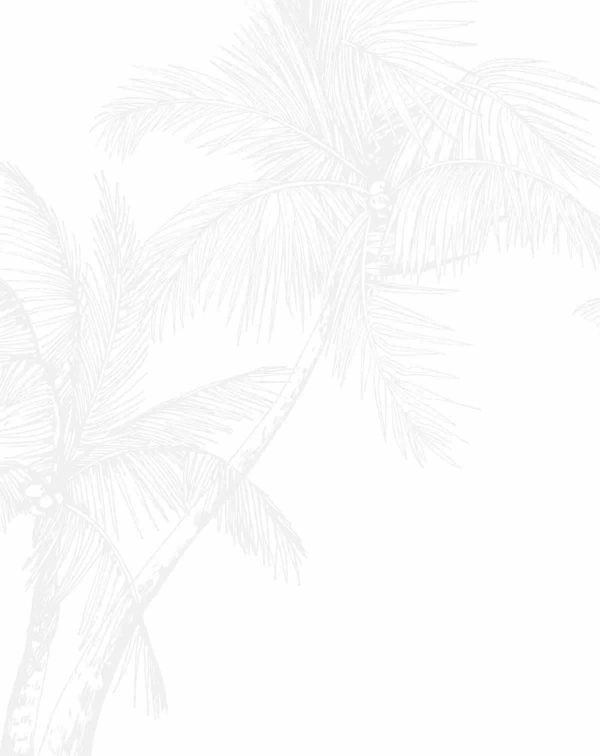 The Palms Wallpaper in Grey