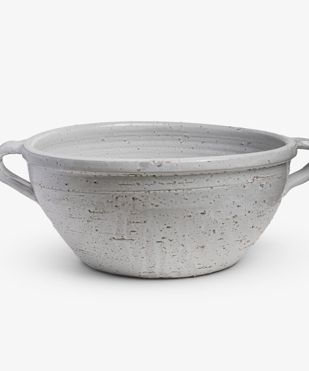Eros Distressed Bowl (White)